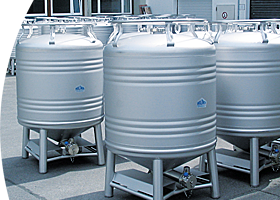 click to enlarge - ClearSphere Returnable Stainless Steel Container Systems